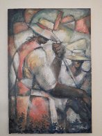 Untitled (Field Workers) 36x24 Original Painting by William Tolliver - 2 Untitled (Field Workers) 36x24 Original Painting by William Tolliver - 2
