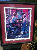 Afternoon Checkers Limited Edition Print by William Tolliver - 1 Afternoon Checkers Limited Edition Print by William Tolliver - 1