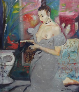 Sensuous Lady, Epoch 1993 50x38 Original Painting - William Tolliver Sensuous Lady, Epoch 1993 50x38 Original Painting - William Tolliver