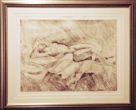 Reclining Nude 1991 Limited Edition Print by William Tolliver - 1 Reclining Nude 1991 Limited Edition Print by William Tolliver - 1