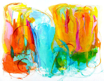 Time and Space 2017 70x87 Original Painting - Gabriela Tolomei Time and Space 2017 70x87 Original Painting - Gabriela Tolomei