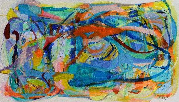 Space, Time And Me 2019 37x61 Original Painting - Gabriela Tolomei Space, Time And Me 2019 37x61 Original Painting - Gabriela Tolomei