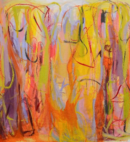 Dreaming Sunset 2015 53x57 Huge Original Painting - Gabriela Tolomei