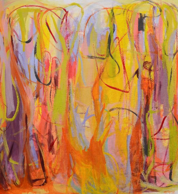 Dreaming Sunset 2015 53x57 Huge Original Painting by Gabriela Tolomei