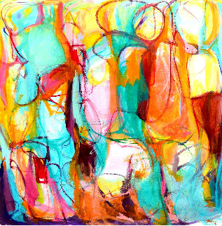 Luminous 2015 55x55 Original Painting - Gabriela Tolomei Luminous 2015 55x55 Original Painting - Gabriela Tolomei