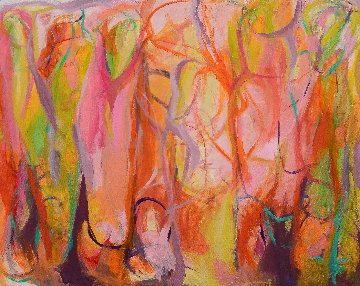 In the Enchanted Woods 2015 55x69 Super Huge Original Painting - Gabriela Tolomei In the Enchanted Woods 2015 55x69 Super Huge Original Painting - Gabriela Tolomei
