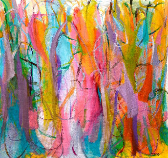 Luminous Dialogue 2016 54x57 Original Painting - Gabriela Tolomei Luminous Dialogue 2016 54x57 Original Painting - Gabriela Tolomei