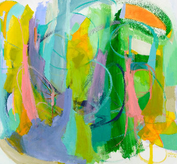 Silent Heart 2016 57x61 Original Painting - Gabriela Tolomei Silent Heart 2016 57x61 Original Painting - Gabriela Tolomei