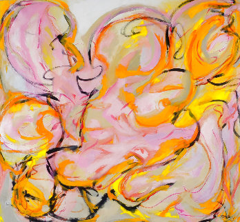 Force of Love 2012 54x56 Huge Original Painting - Gabriela Tolomei