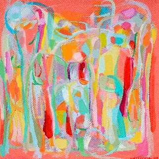 Presences I 2014 16x16 Original Painting - Gabriela Tolomei Presences I 2014 16x16 Original Painting - Gabriela Tolomei
