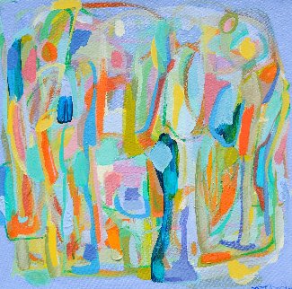 Presences II 2014 16x16 Original Painting - Gabriela Tolomei Presences II 2014 16x16 Original Painting - Gabriela Tolomei