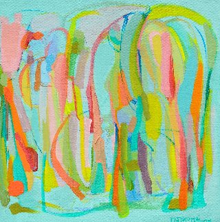 Presences IV 2014 15x15 Original Painting - Gabriela Tolomei Presences IV 2014 15x15 Original Painting - Gabriela Tolomei