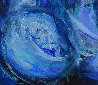 Love in Blue 2022 47x47 Huge Original Painting by Gabriela Tolomei - 1