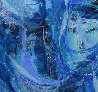 Love in Blue 2022 47x47 Huge Original Painting by Gabriela Tolomei - 2