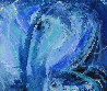 Love in Blue 2022 47x47 Huge Original Painting by Gabriela Tolomei - 3