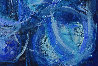 Love in Blue 2022 47x47 Huge Original Painting by Gabriela Tolomei - 4