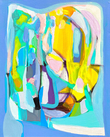 Ensueno Azulado 2024 20x16 Original Painting - Gabriela Tolomei