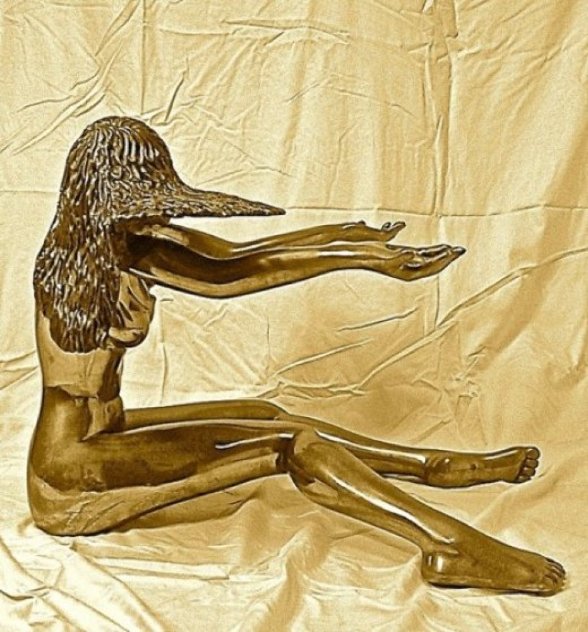 Moonswept Bronze Sculpture 29 in Sculpture by Tom and Bob Bennett