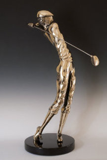 Legends Bronze Sculpture 1987 12 in Sculpture - Tom and Bob Bennett Legends Bronze Sculpture 1987 12 in Sculpture - Tom and Bob Bennett