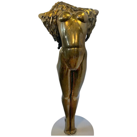 Windsong Lifesize Bronze Sculpture 1985 60 in - Huge Sculpture - Tom and Bob Bennett