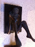 Bookends Bronze Sculpture 1978 8 in Sculpture by Tom and Bob Bennett - 1