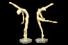 Carrie and Celeste Pair of Bronze Sculptures 1982 11 in Sculpture by Tom and Bob Bennett - 0