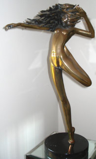 Raindancer Bronze Sculpture 1983 28 in Sculpture - Tom and Bob Bennett Raindancer Bronze Sculpture 1983 28 in Sculpture - Tom and Bob Bennett