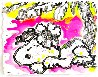 Palm 4:23pm  11x15 Original Painting by Tom Everhart - 1