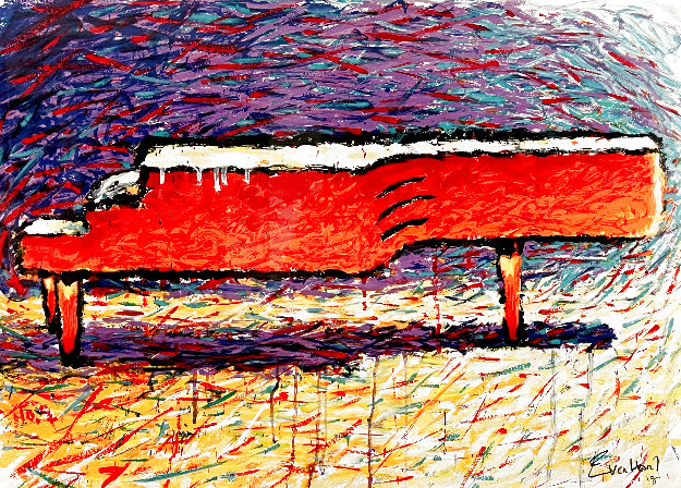 Schroeder's Piano 1995 Limited Edition Print - Tom Everhart