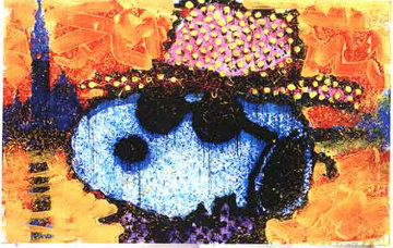 A Guy in a Sharkskin Suite Wearing a Rhinestone Hat At Twilight Limited Edition Print - Tom Everhart