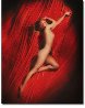 Red Velvet Pose #1 Stretch/Marilyn Monroe 1950 Photography by Tom Kelley - 1