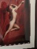 Red Velvet Pose #1 Stretch/Marilyn Monroe 1950 Photography by Tom Kelley - 4