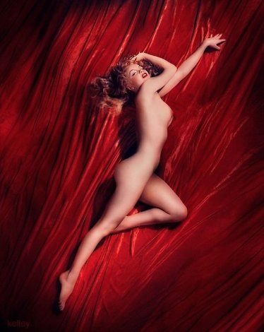Marilyn Monroe #2: Red Velvet Calendar Session 1991 Photography - Tom Kelley