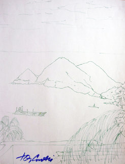 Hawaiian Memories Drawing 2004 Drawing - Tony Curtis Hawaiian Memories Drawing 2004 Drawing - Tony Curtis