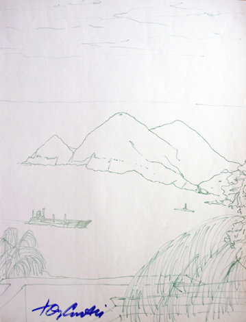 Hawaiian Memories Drawing 2004 13x11 Drawing - Tony Curtis