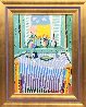 Sunlight Through the Shutters 63x52 Huge Original Painting by Tony Curtis - 1