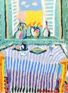Sunlight Through the Shutters 63x52 Super Huge Original Painting - Tony Curtis Sunlight Through the Shutters 63x52 Super Huge Original Painting - Tony Curtis