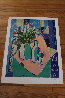 Tulips and Wine 1987 Limited Edition Print by Tony Curtis - 1