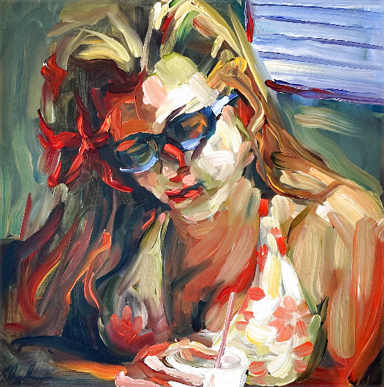 Lemonade 2003 Oil on Canvas 20x20 by Michelle Torrez - For Sale on