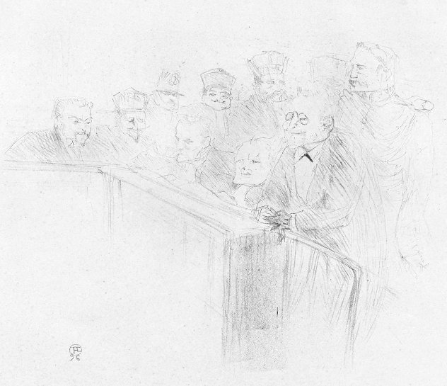 Proces Arton (Arton Trial) 1896 Limited Edition Print by Henri Toulouse-Lautrec