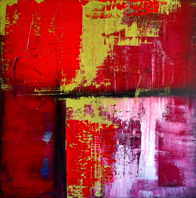 Untitled Abstract Painting 2014 60x60 - Huge 60x60 Original Painting by Shane Townley