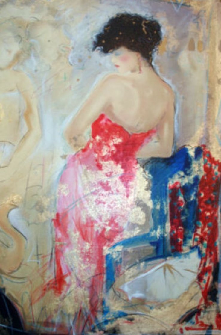Blue Chair 1990 Limited Edition Print by Janet Treby Blue Chair 1990 Limited Edition Print by Janet Treby