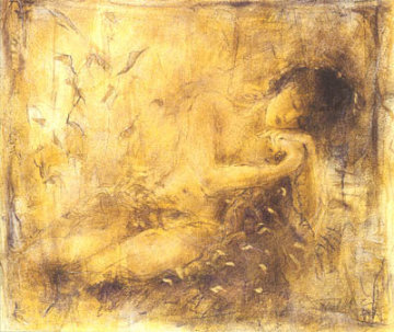 Golden Shawl Limited Edition Print - Janet Treby Golden Shawl Limited Edition Print - Janet Treby
