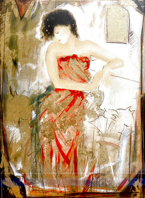Red Dress Limited Edition Print by Janet Treby