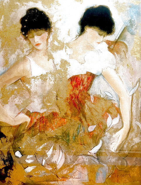 Two Dancers Limited Edition Print by Janet Treby