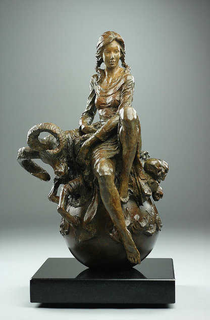 Zodiac: Aries Bronze Sculpture 2015 15 in Sculpture by Nguyen Tuan