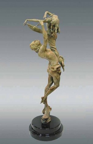 Romantic Harmony Bronze Sculpture 2001 36 in Sculpture - Nguyen Tuan