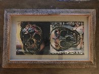 Skull Unique on Album Cover  2012  22x34 Original Painting by Peter Tunney - 1