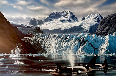 Glacier Orca Limited Edition Print - Ed Tussey