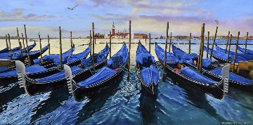 Gondolas At Dusk 2016 Limited Edition Print - Rosemary Vasquez Tuthill Gondolas At Dusk 2016 Limited Edition Print - Rosemary Vasquez Tuthill